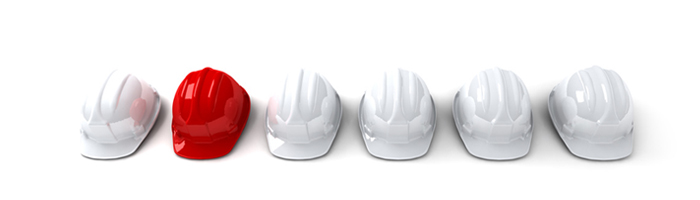 casques de chantier